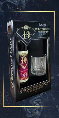 BraveHart Aromatic Malts Whiskey 750ml Gift Set