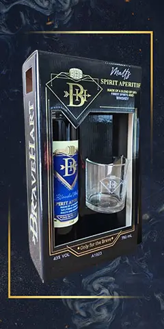 BraveHart Blended Malts Whiskey 750ml Gift Set